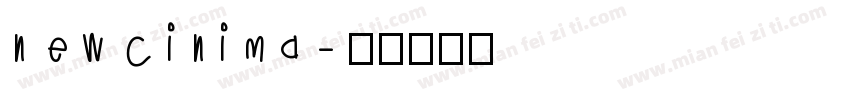 new cinima字体转换
